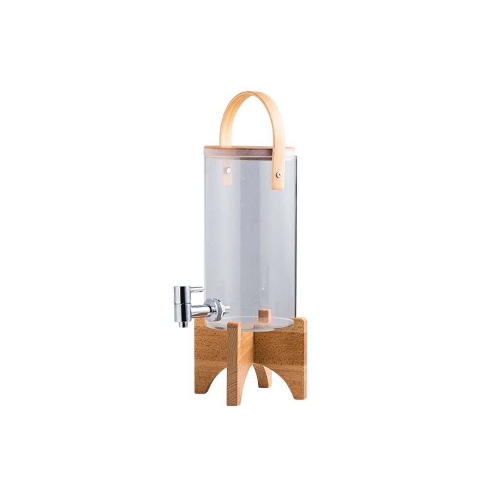 Glass Cold Water Pitcher with Faucet Large Capacity I380