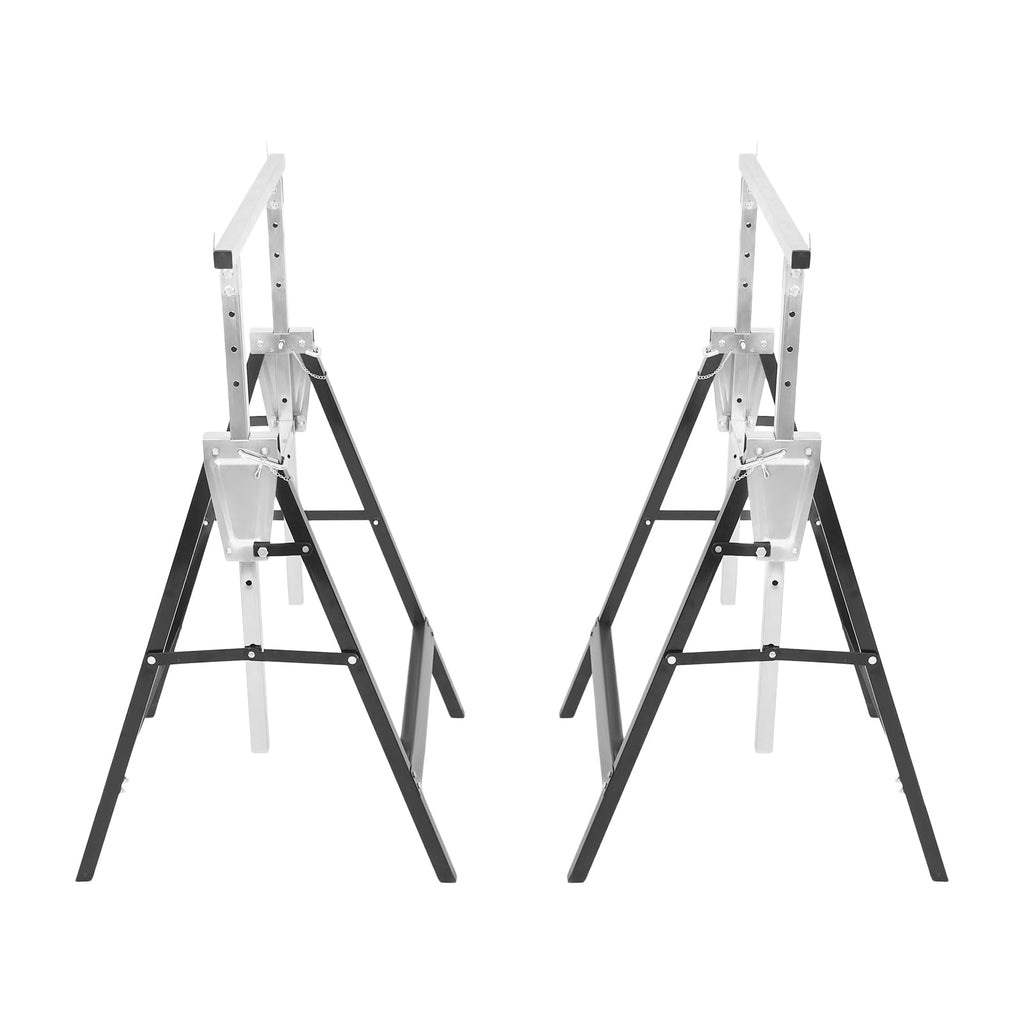 2 Pack Heavy Duty Adjustable Folding Saw Horses C56206