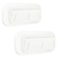 Two Way Plastic Vent with Trim Ring and Built-in Screen, 2 Pack, White U976