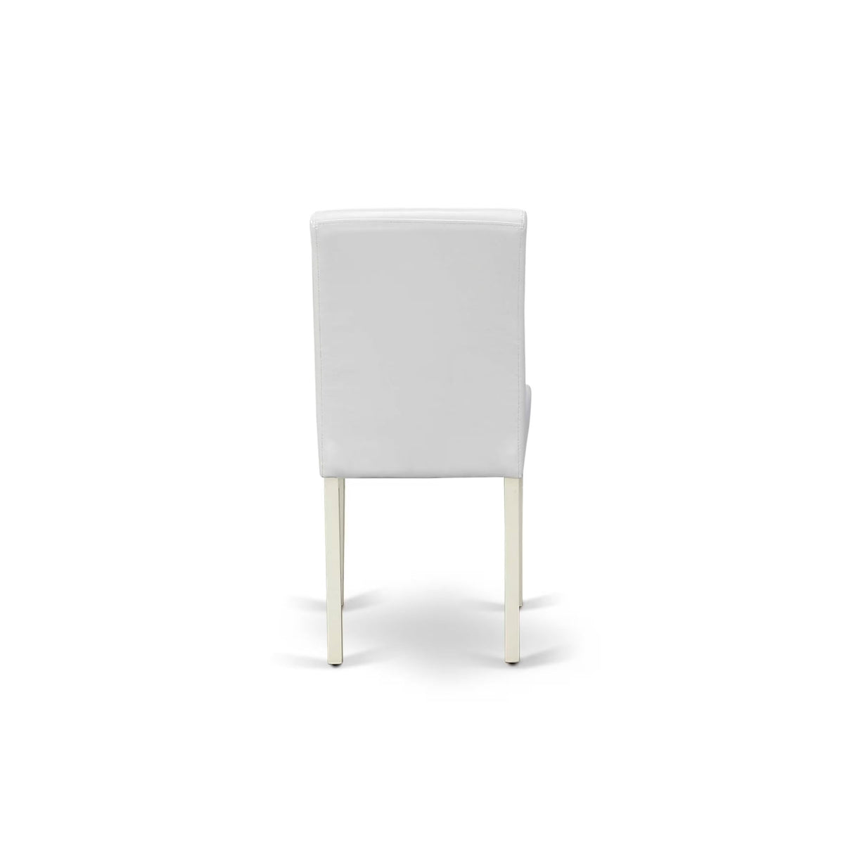 3 Piece Round Dining Table Set with 2 White Faux Leather Chairs O82076