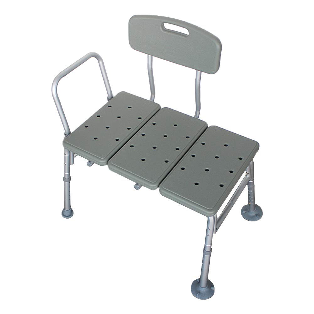 Bathtub Transfer Bench Bath Chair with Back and Handle J248872