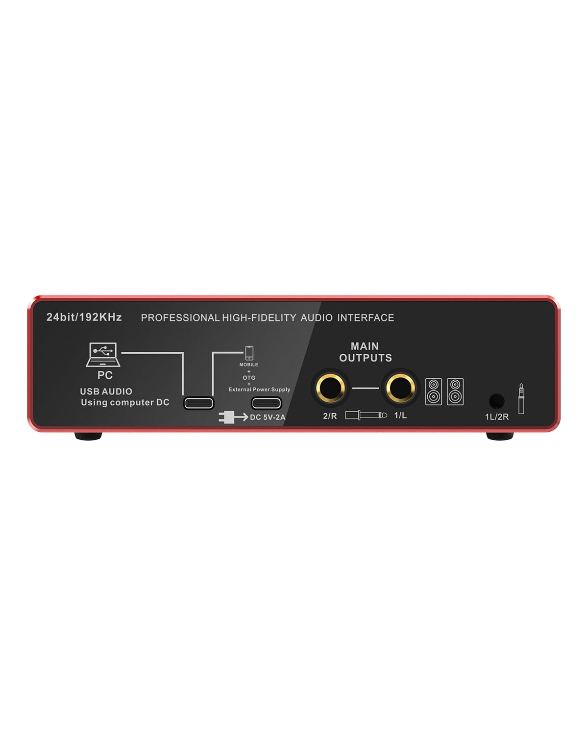 2X2 24-bit/192kHz Audio Interface with XLR/TRS Combo Input L441977