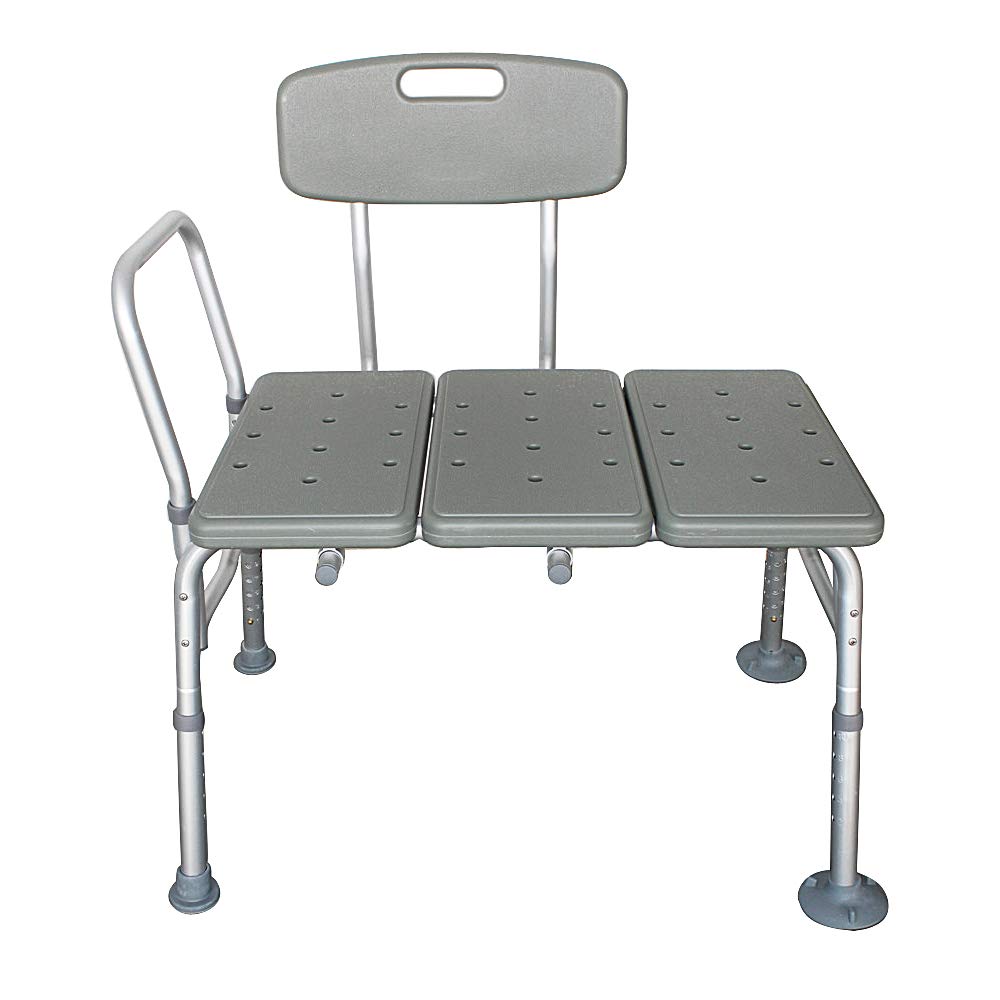 Bathtub Transfer Bench Bath Chair with Back and Handle J248872