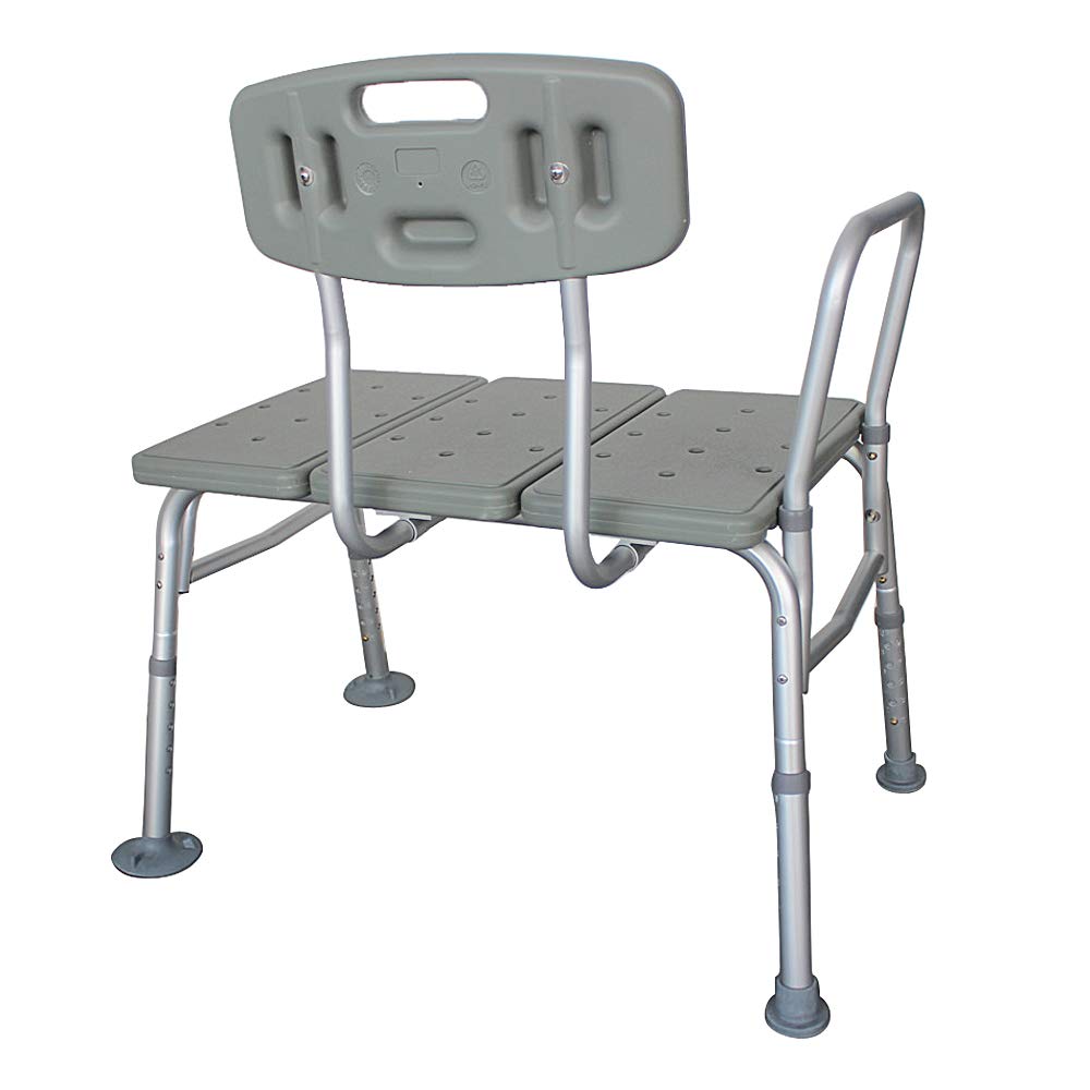 Bathtub Transfer Bench Bath Chair with Back and Handle J248872