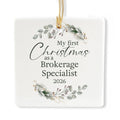 Ceramic 3-inch Square-Shaped Ornament G187418