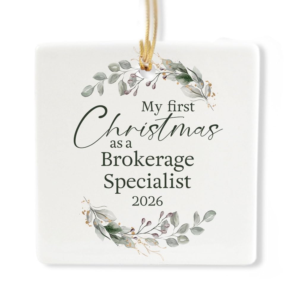 Ceramic 3-inch Square-Shaped Ornament G187418