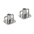 2pcs Stainless Steel Flag Pole Socket Base P28736