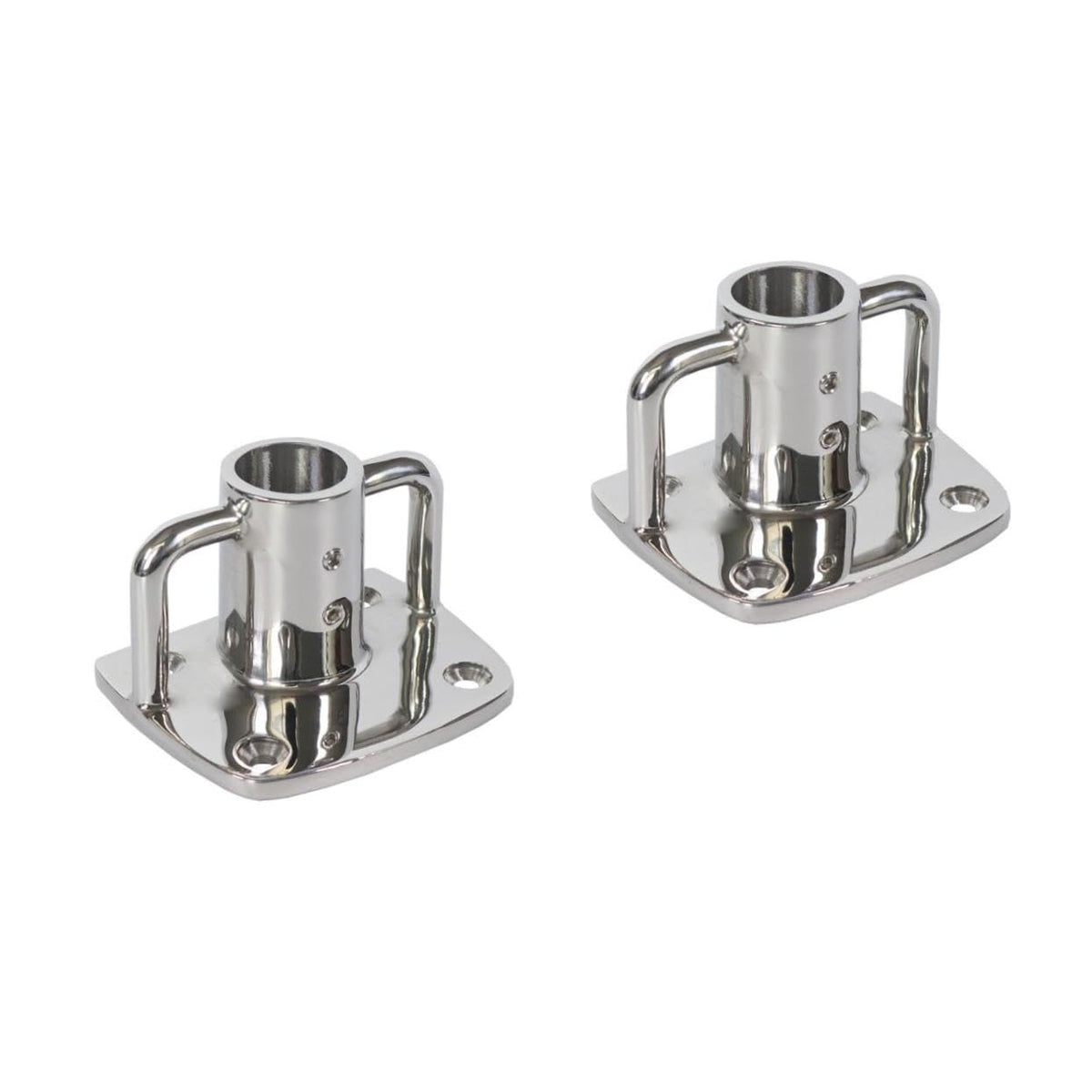 2pcs Stainless Steel Flag Pole Socket Base P28736