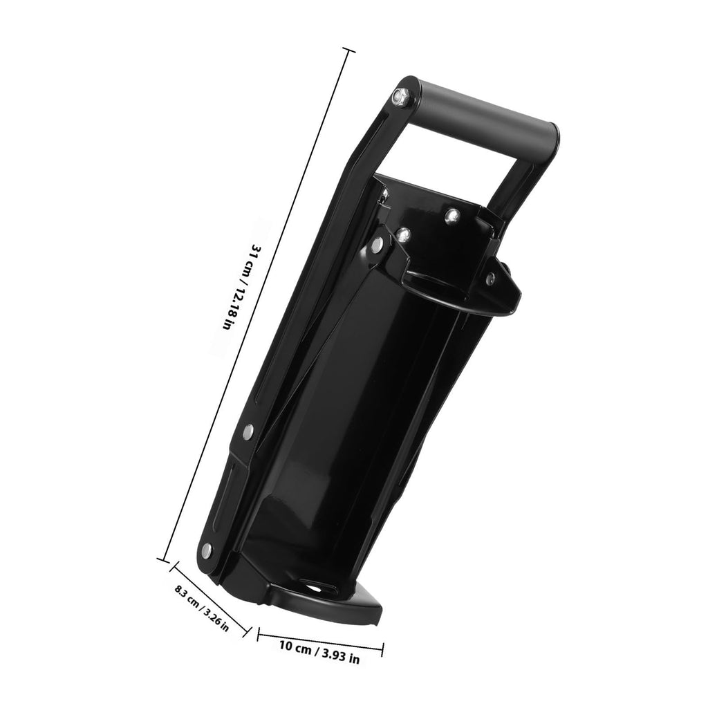 Black Wall Mounted Can Crusher with Bottle Opener O53618