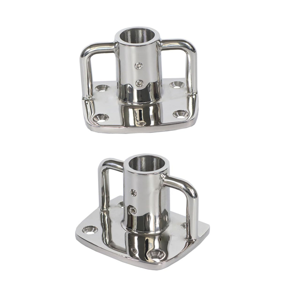 2pcs Stainless Steel Flag Pole Socket Base P28736