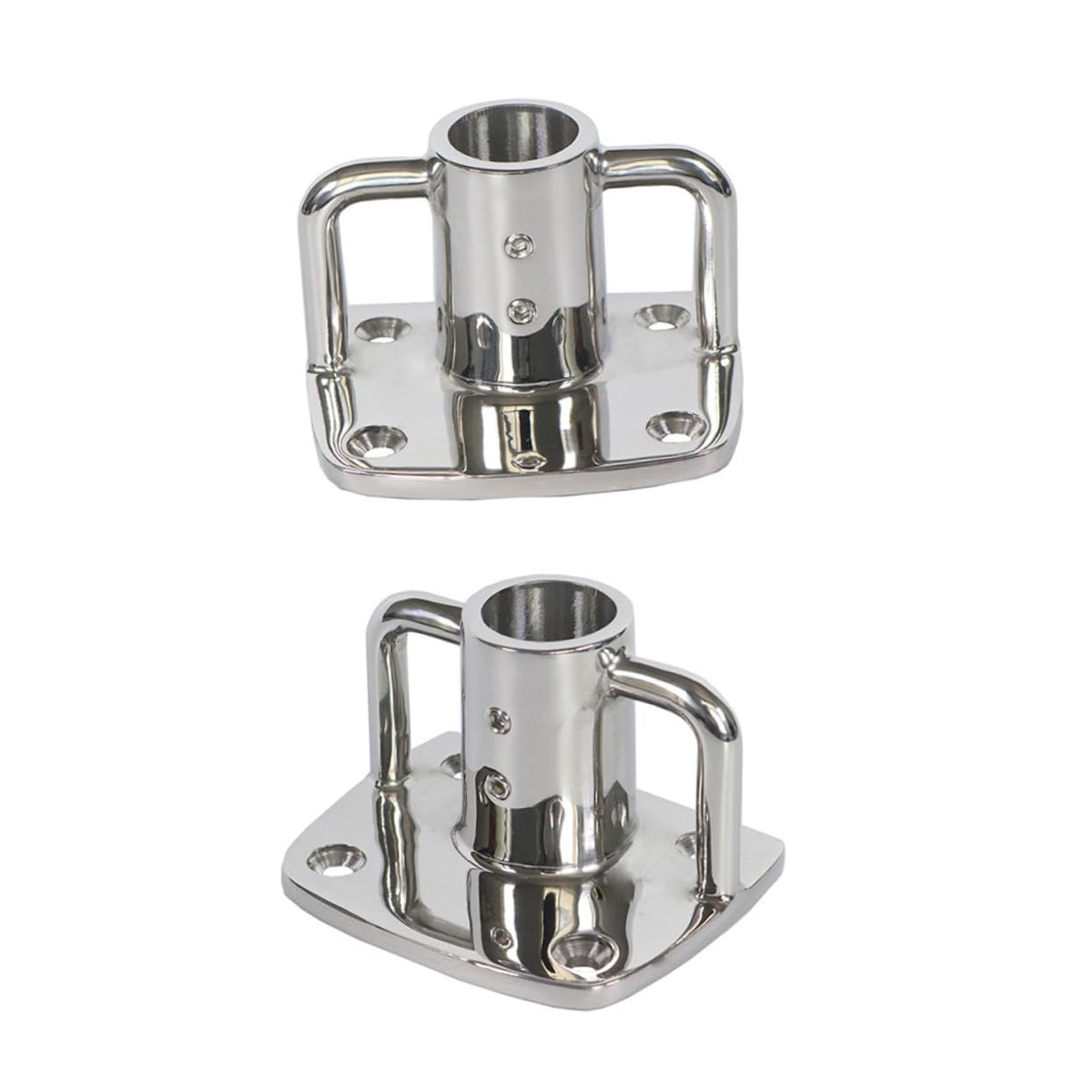 2pcs Stainless Steel Flag Pole Socket Base P28736