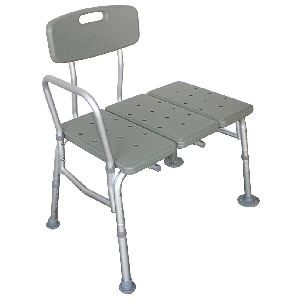 Bathtub Transfer Bench Bath Chair with Back and Handle J248872