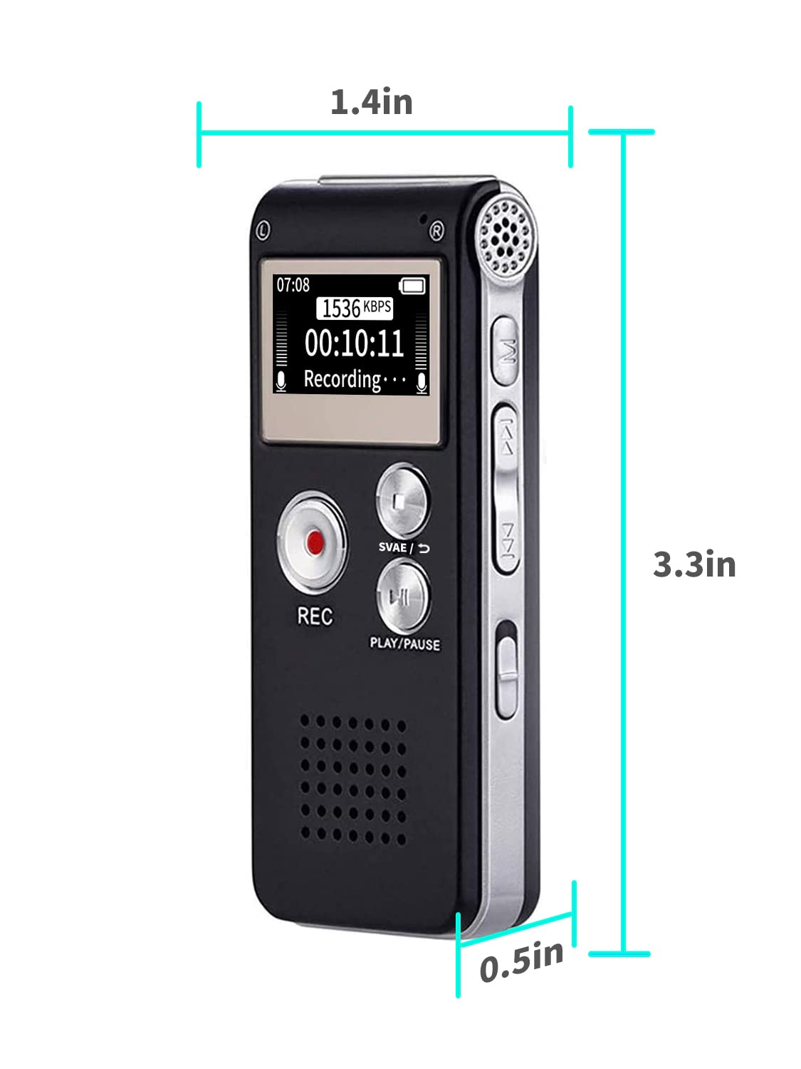 16GB Voice Recorder with Playback V810601