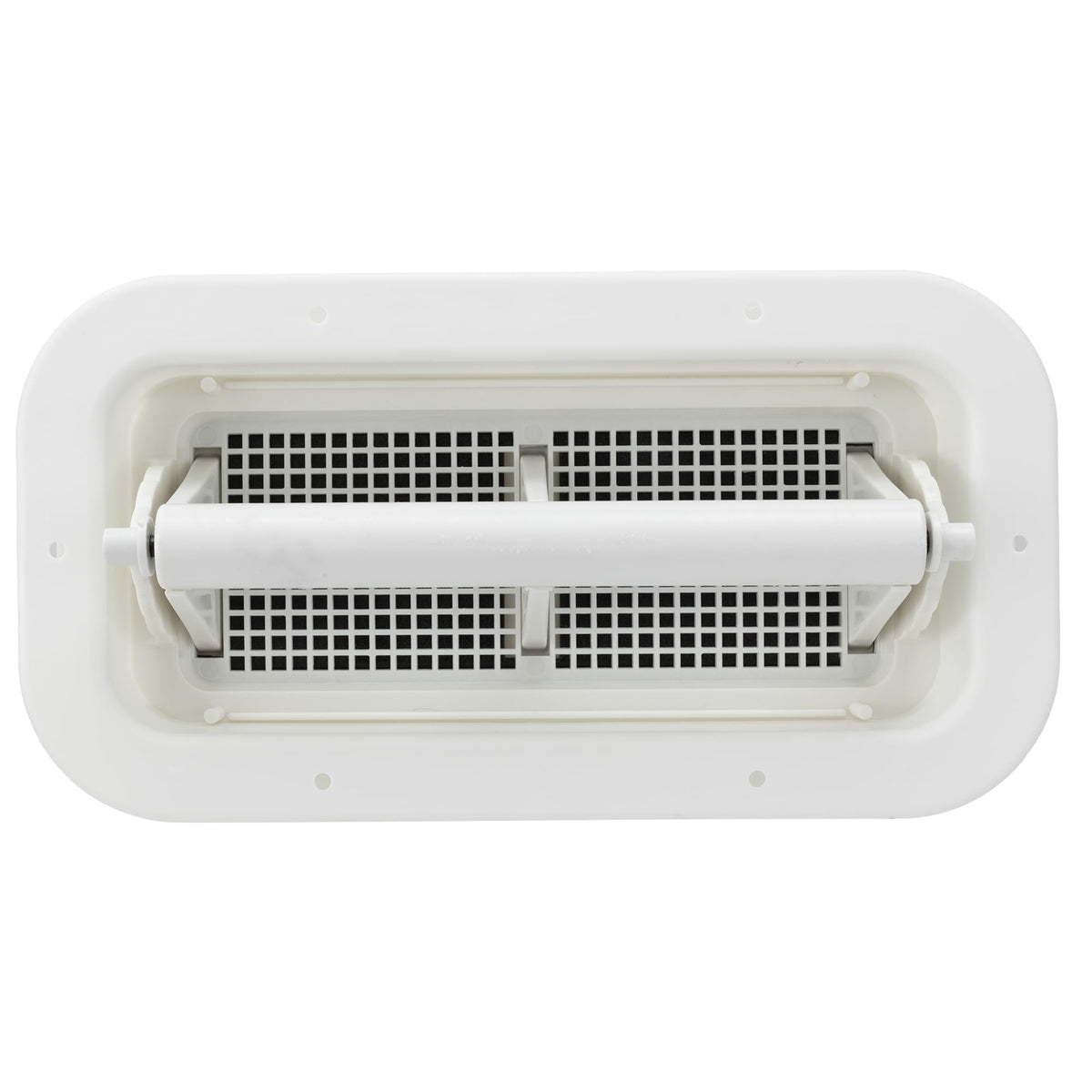 Two Way Plastic Vent with Trim Ring and Built-in Screen, 2 Pack, White U976