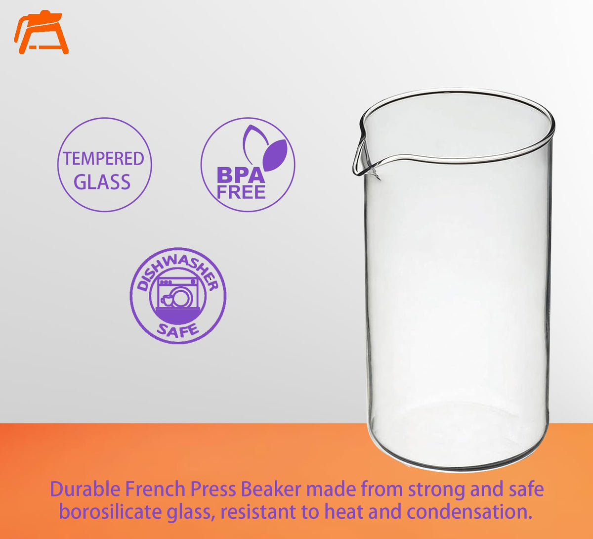 34oz Glass Carafe 8 Cup 1000ml D6689