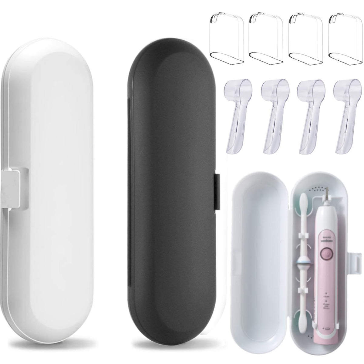 Plastic Electric Toothbrush Travel Case U56906