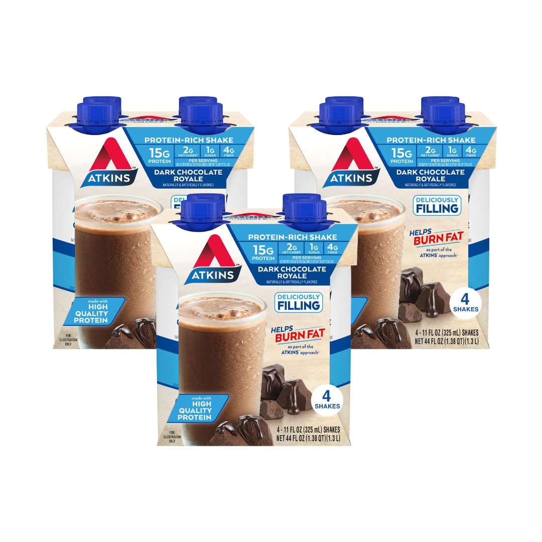 Milk Chocolate & Dark Chocolate Protein Shake, 15g Protein, 12 Count N442546