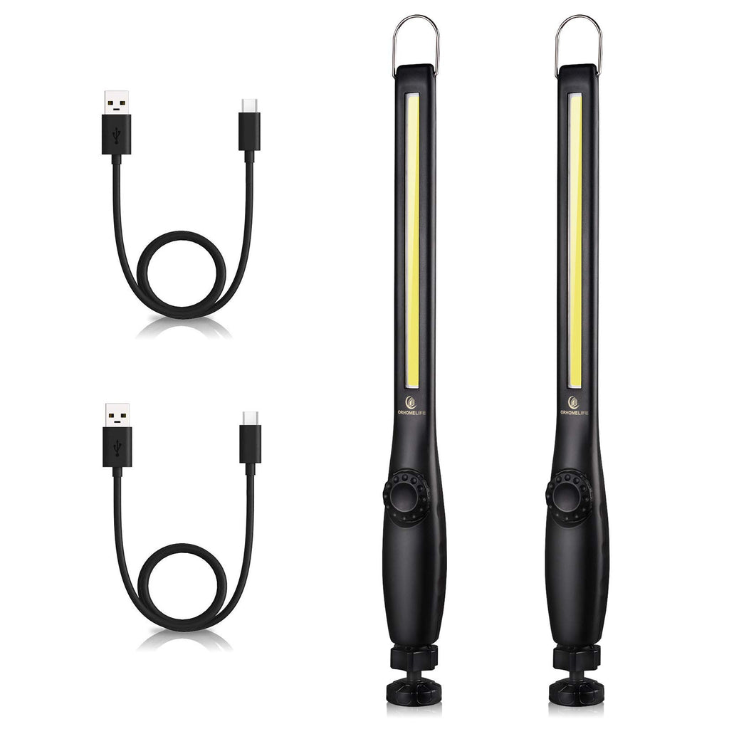800 lumens 3300mAh Rechargeable Magnetic LED Work Light 2 Pack C93323
