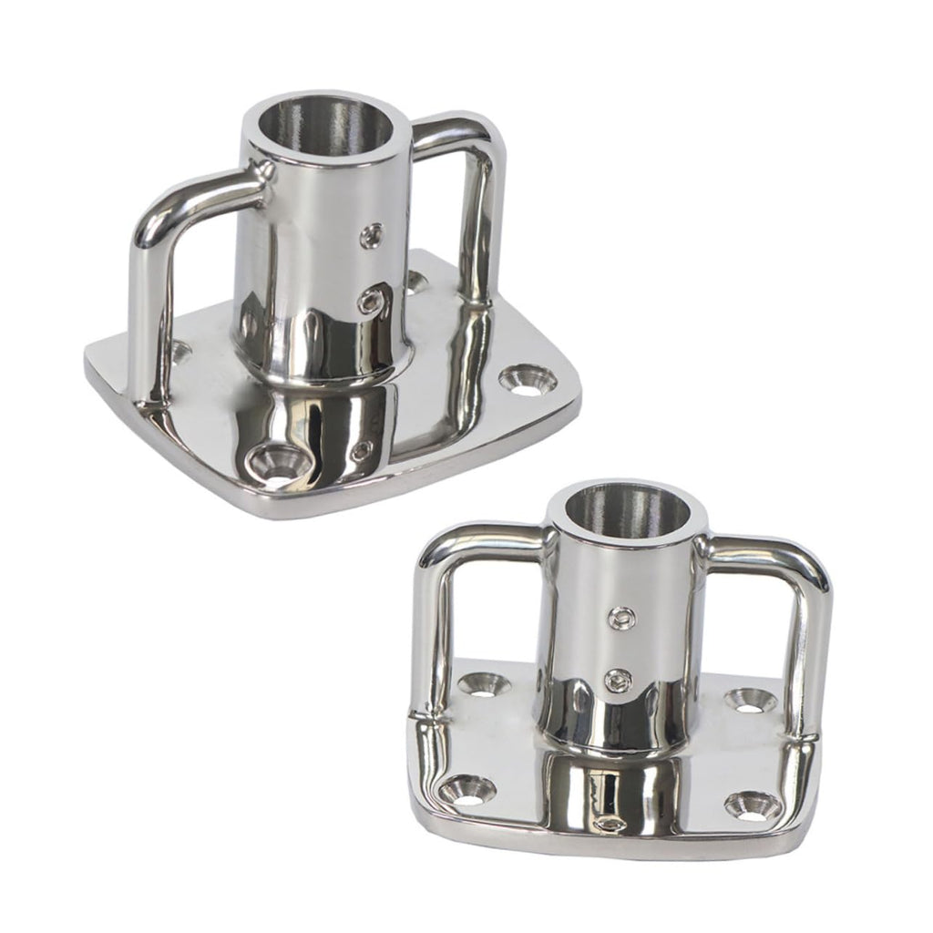 2pcs Stainless Steel Flag Pole Socket Base P28736