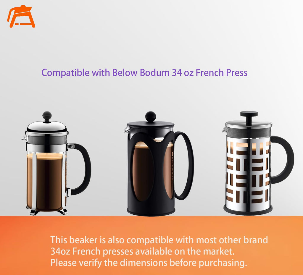 34oz Glass Carafe 8 Cup 1000ml D6689