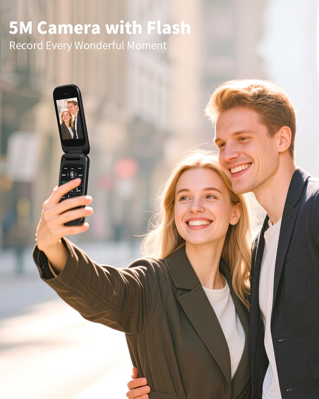 2.8" Dual Screen 4G LTE Flip Phone R55508