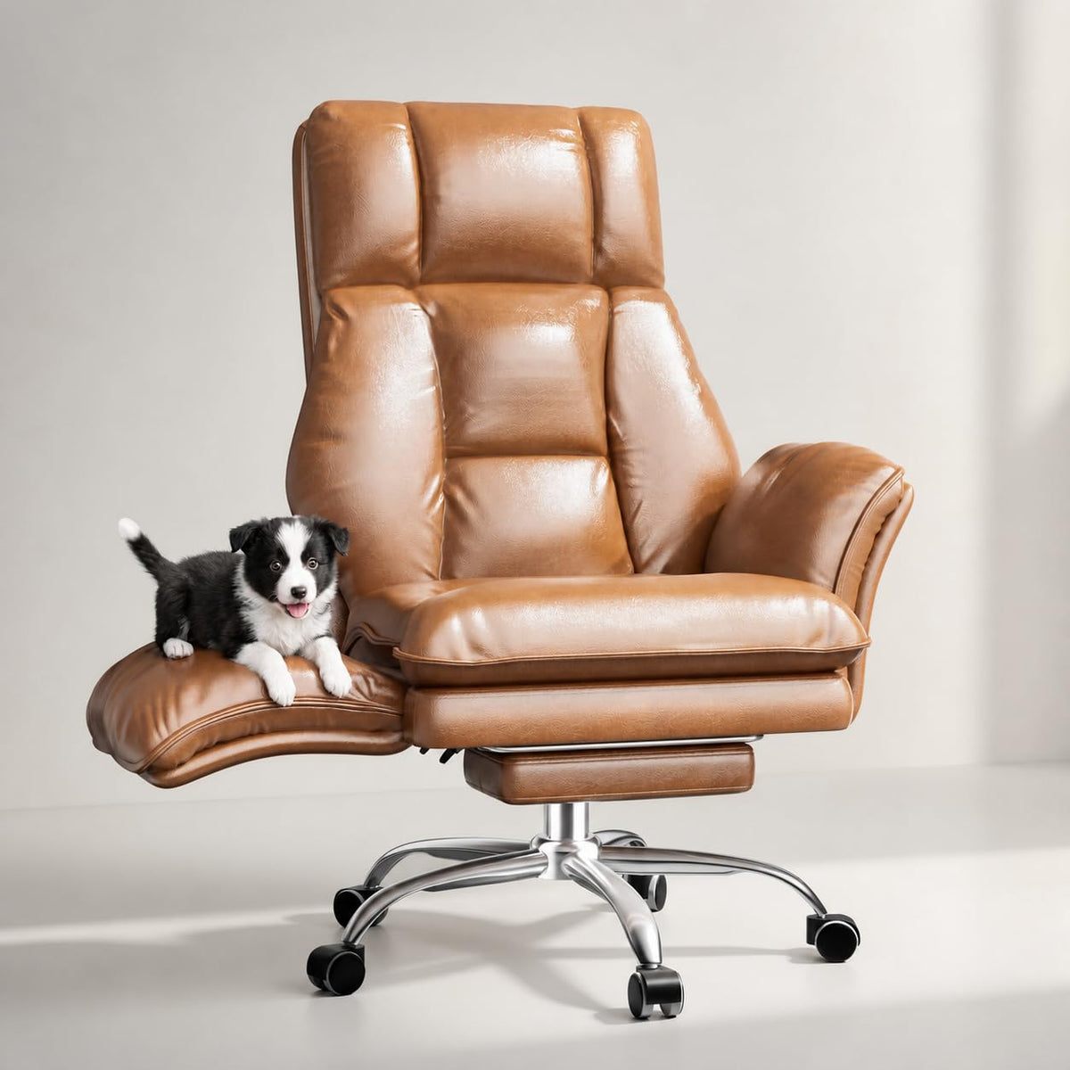 Big and Tall Office Chair with Flip Armrests U5358