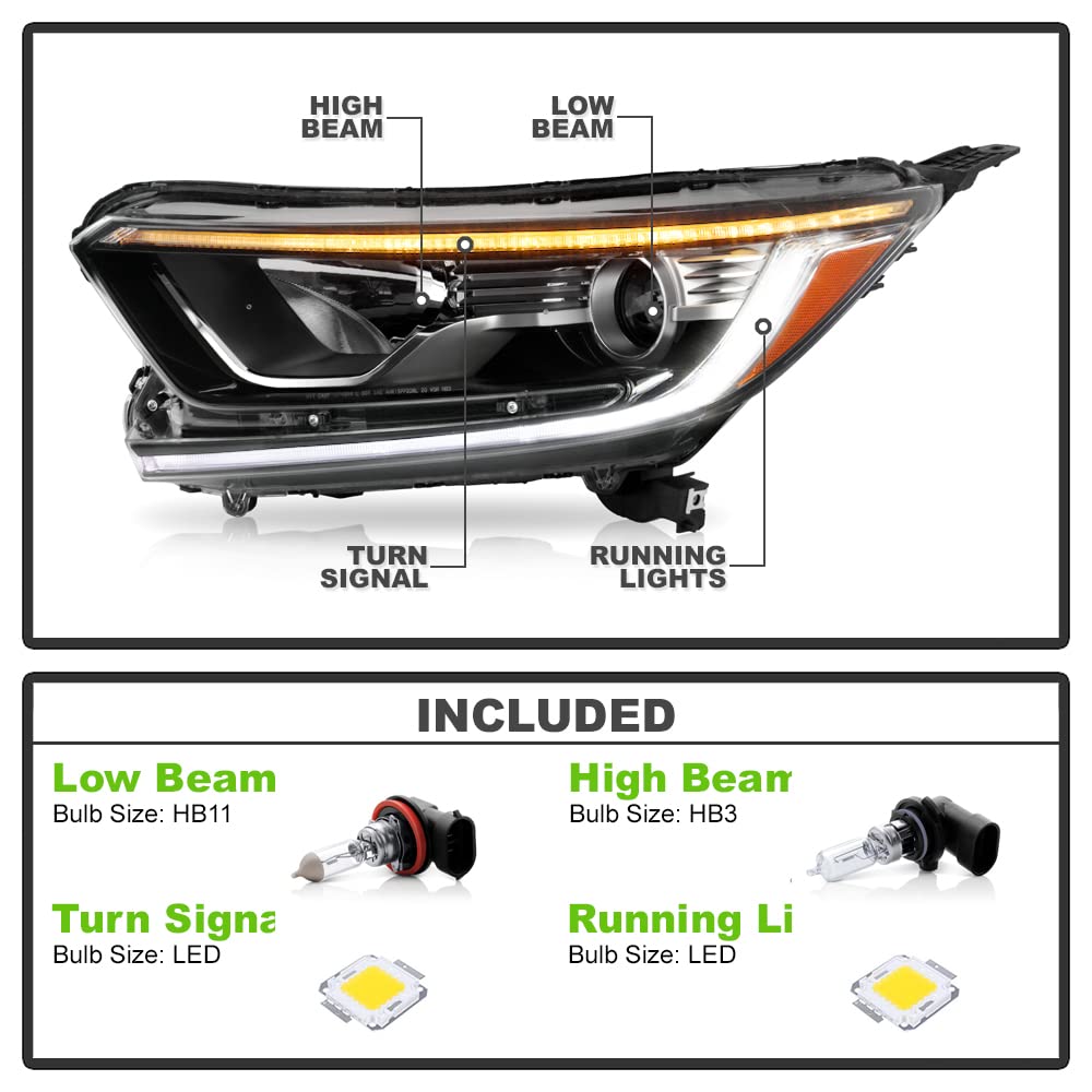 Projector Headlights Headlamps Left+Right A2236