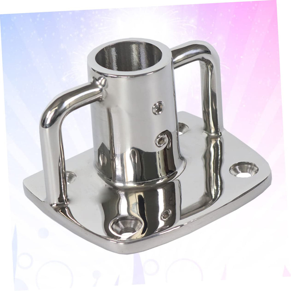 2pcs Stainless Steel Flag Pole Socket Base P28736