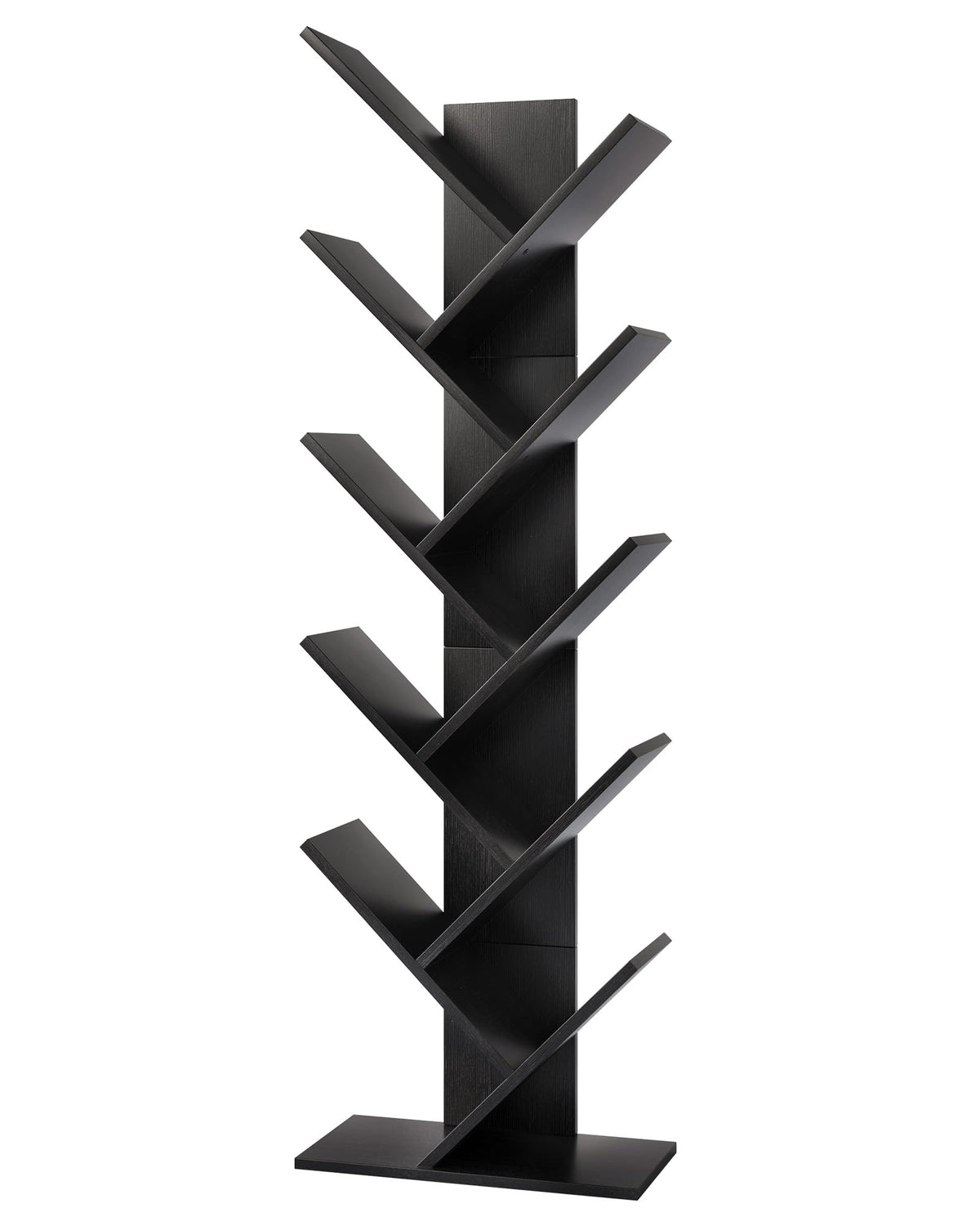 10 Tier Black Tree Bookshelf P3020