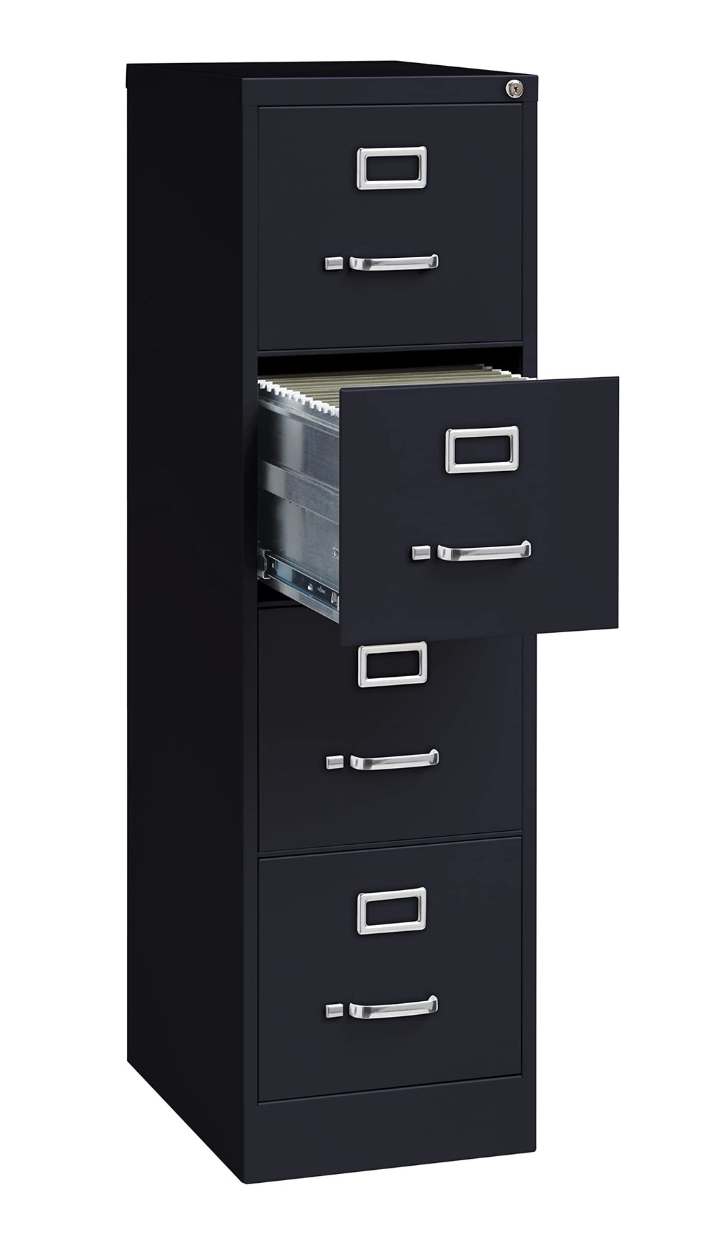 4 Drawer Letter Width Vertical File Cabinet Black A468437