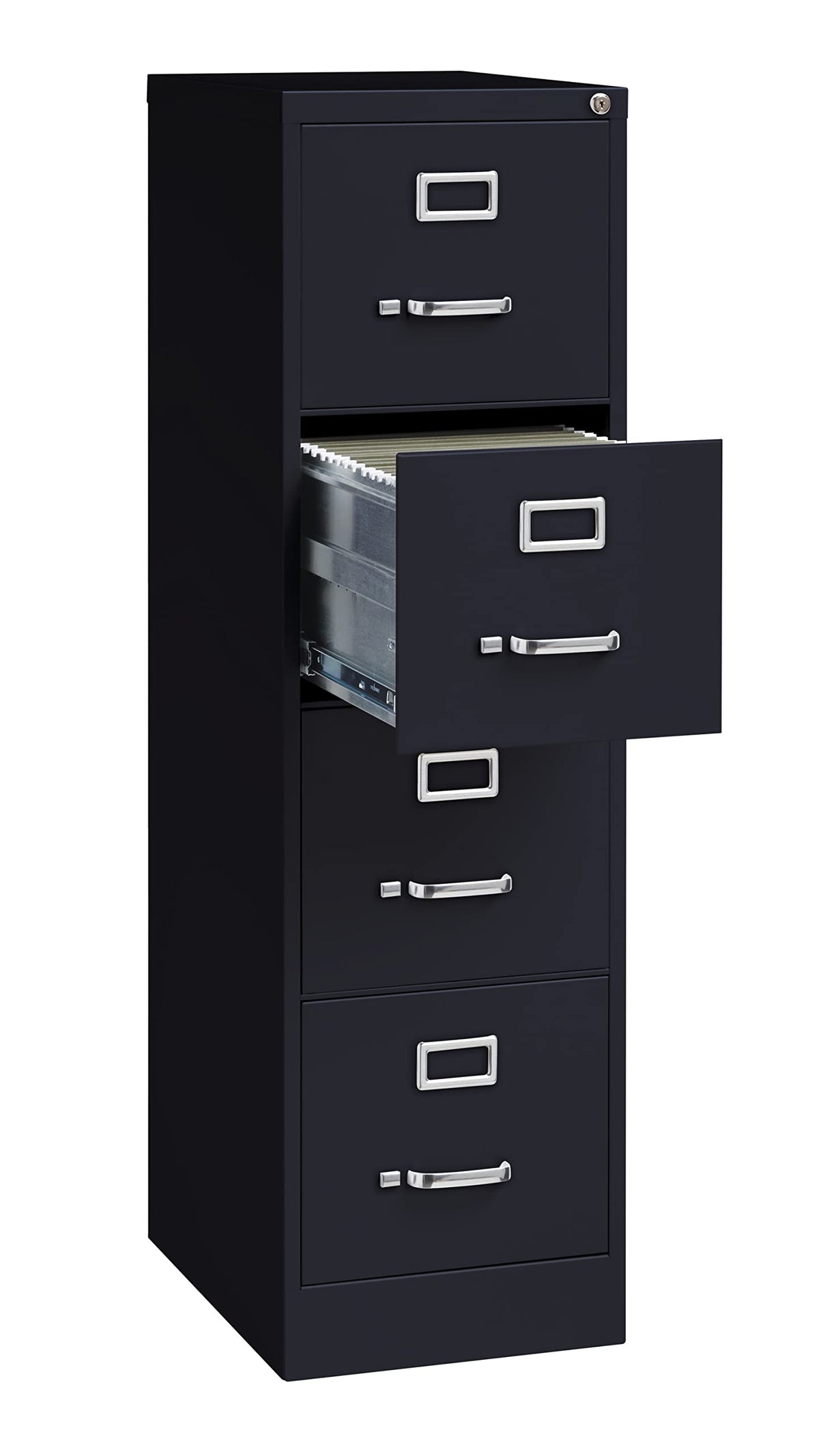 4 Drawer Letter Width Vertical File Cabinet Black A468437