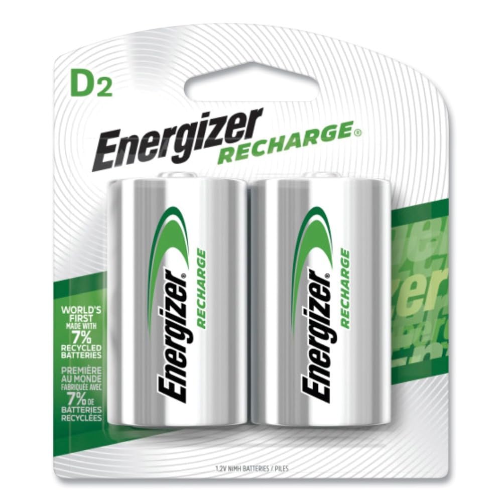 Rechargeable D Batteries 2-Count Pack of 2 H92559