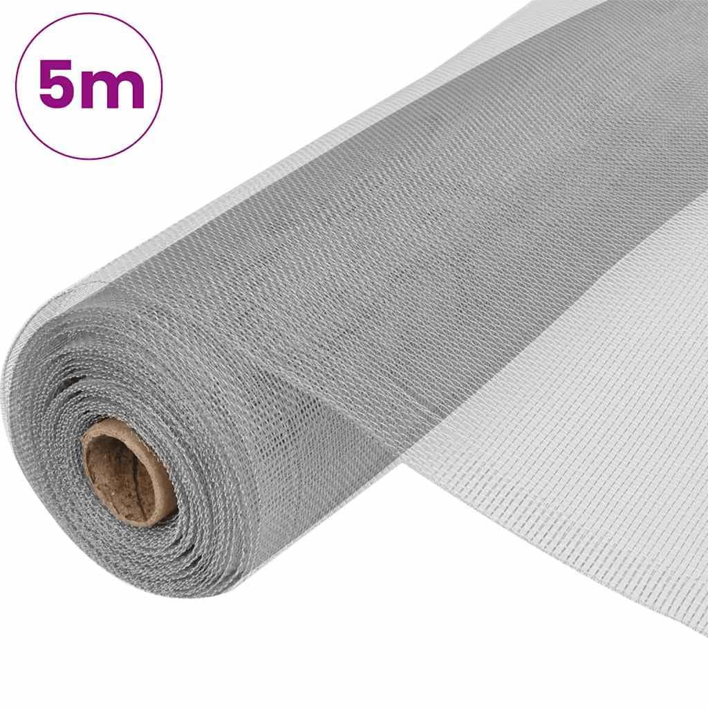 Aluminum Mesh Screen 39.4x196.9 Inches Silver O50618