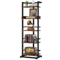 5 Tier Wood Bookcase with Metal Edge Protection W204