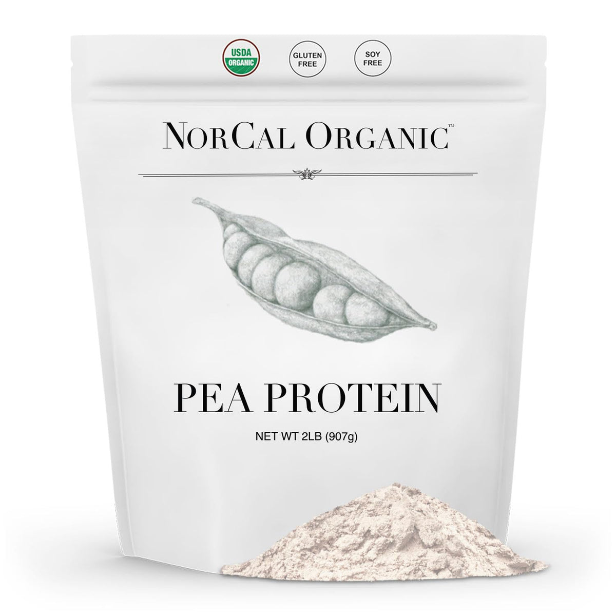 Organic Pea Protein Isolate, Unflavored, Vegan, 2 lb D2673
