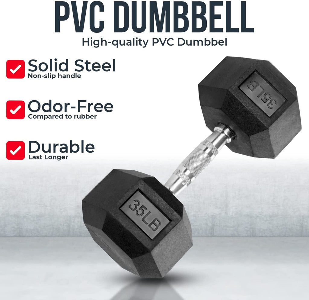 PVC Coated Hex Dumbbells Q8625