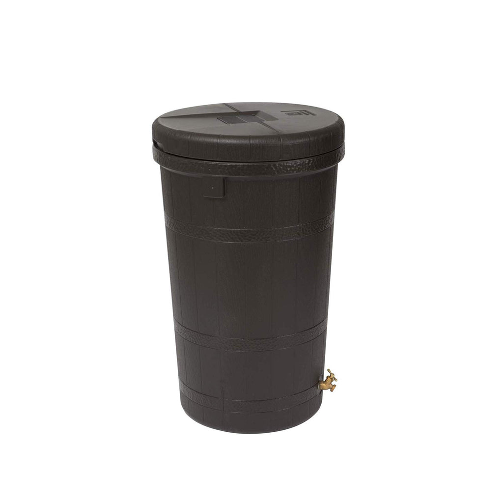50 Gallon Oak Brown Water Collection Barrel S951