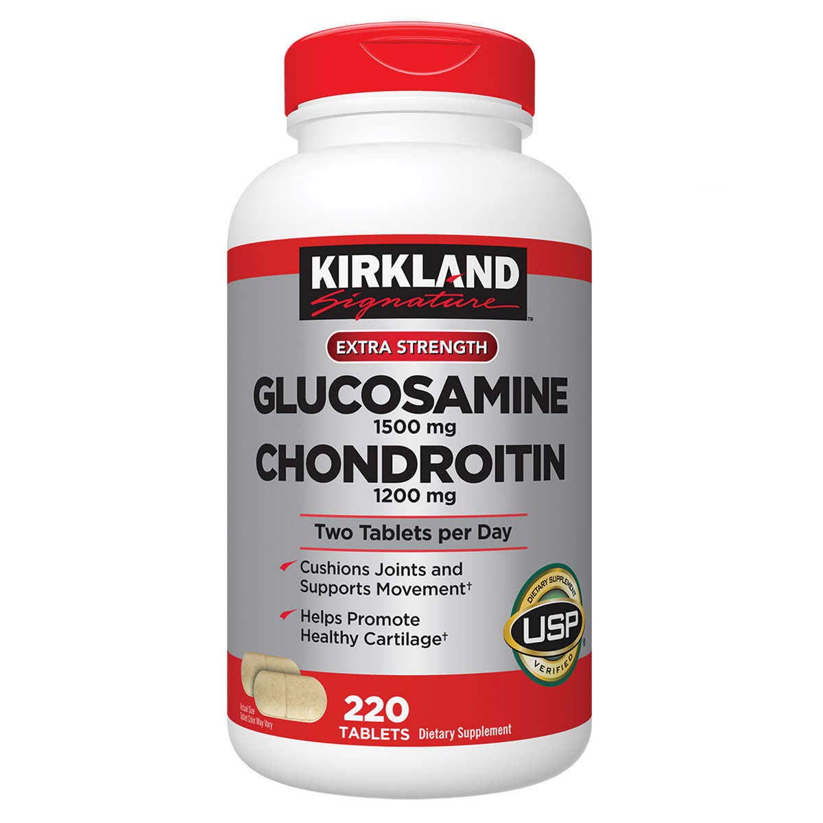 Glucosamine & Chondroitin 220 Tablets 2 Pack O366763