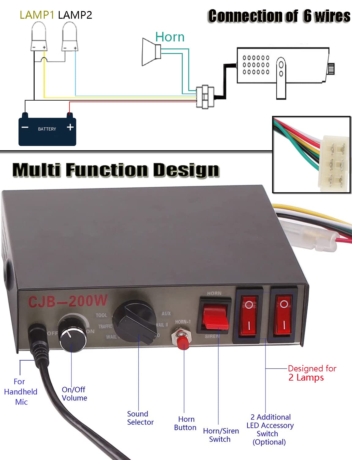PA Speaker with Mic 12V L21384
