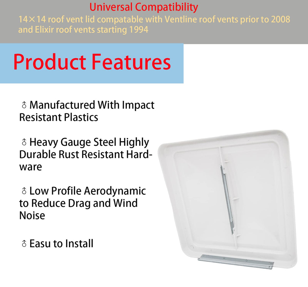 14" x 14" Roof Vent Cover 2 Pack V712725