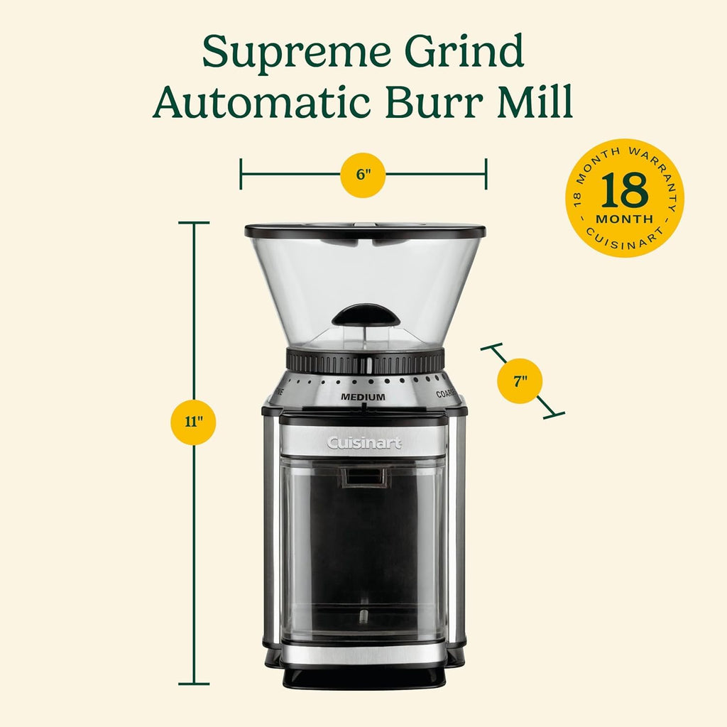 Electric Burr Coffee Grinder with 18-Position Grind Selector N462380