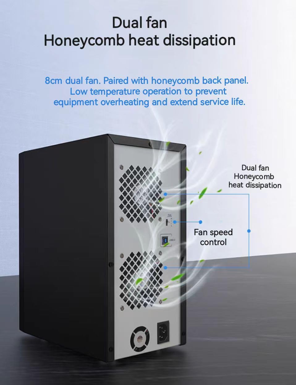 8 Bay Tool Less Hot Swap 2.5" 3.5" SATA USB 3.0 Enclosure K664409