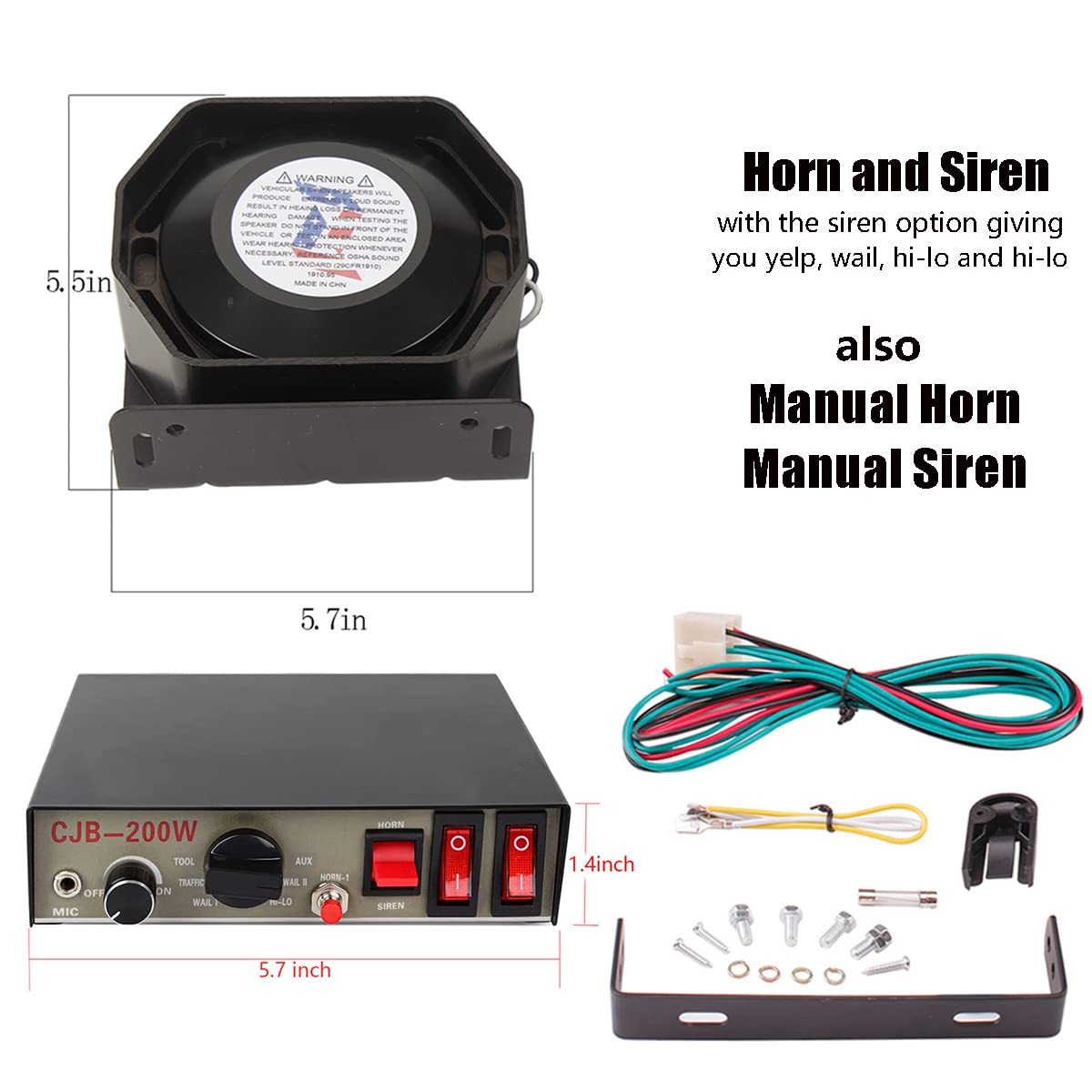 PA Speaker with Mic 12V L21384