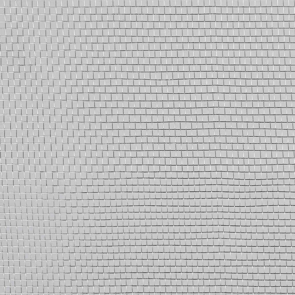 Aluminum Mesh Screen 39.4x196.9 Inches Silver O50618
