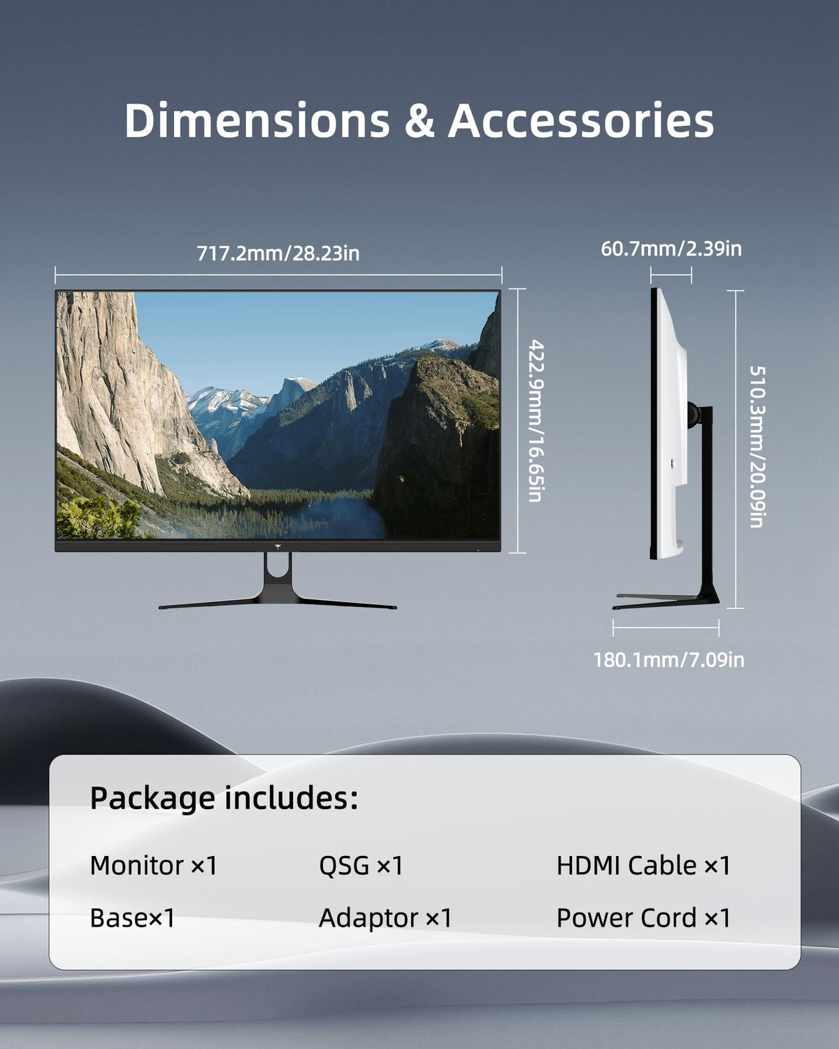 32 Inch 2K 1440P 120Hz IPS HDR Computer Monitor H68576