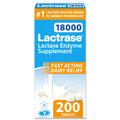 Extra Strength 18,000 FCC Lactase Units 200 Fast-Acting Pills X50793