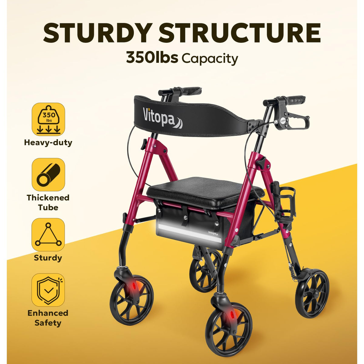 Foldable Rollator with Seat Z4783