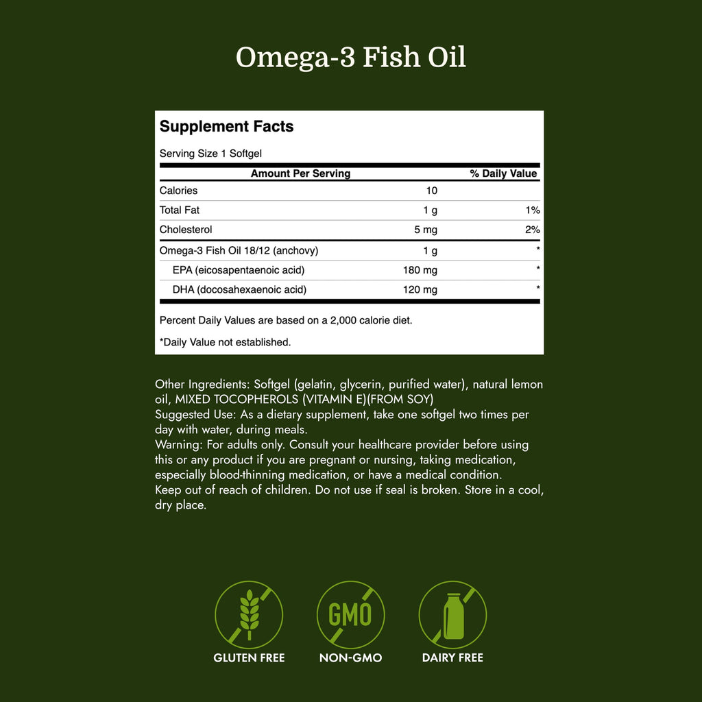 Omega-3 Fish Oil 150 Softgels Lemon E480678
