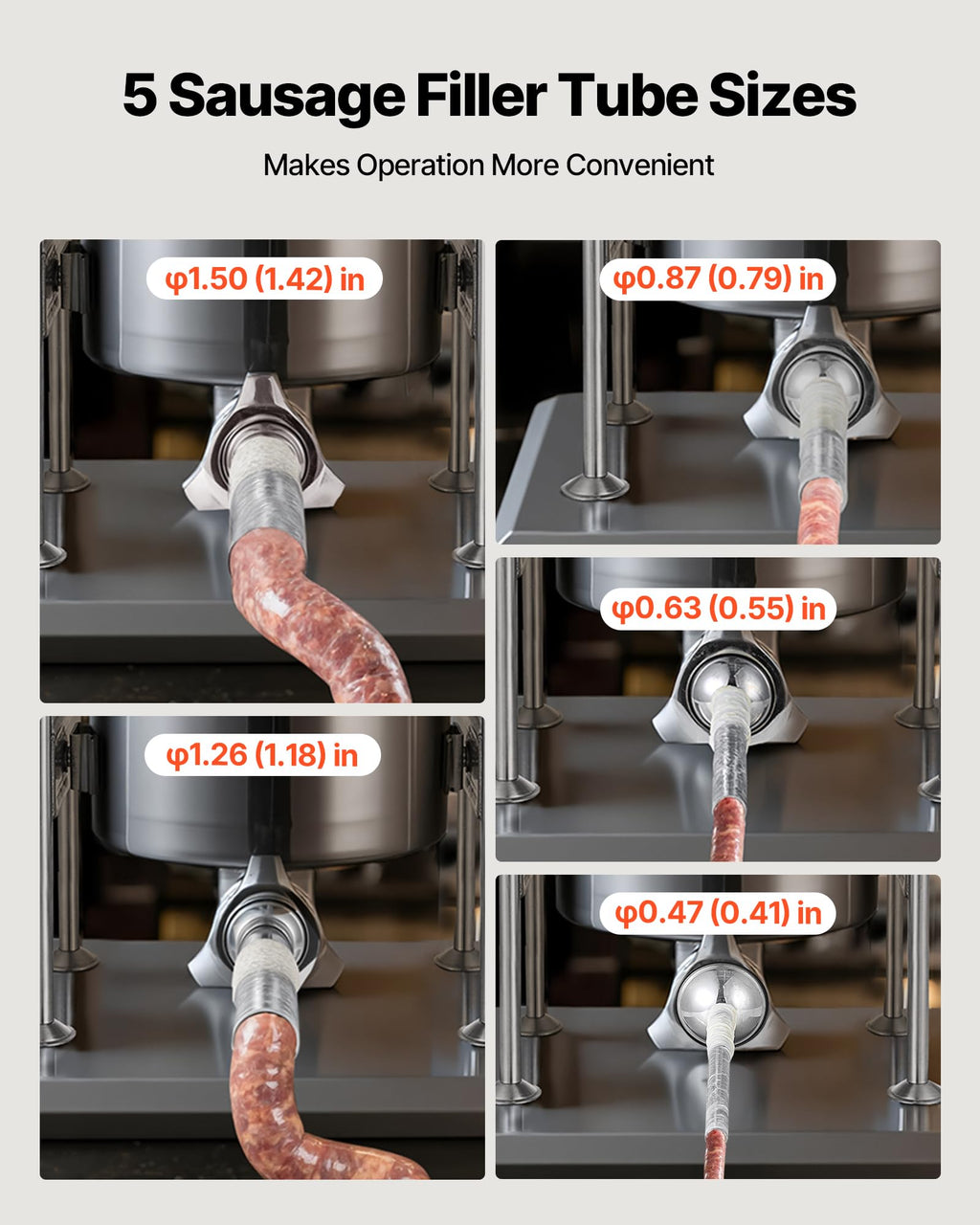 10 L Stainless Steel Vertical Manual Sausage Stuffer X908