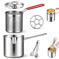 Stainless Steel Pot with Draining Basket, Five Piece Set W5814